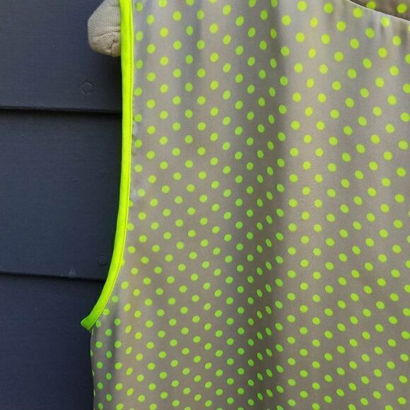 Luxury Euro Brand Basler Taupe/Neon Green Polka Dot Blazer and Shell w/Tie  44 - Picture 9 of 16
